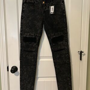 Sixth June Paris Washed Black Skinny Jeans Men’s Size 31w